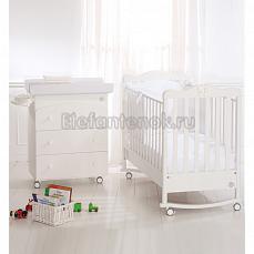 Baby Expert Fiocco кроватка с пеленальным комодом Белый