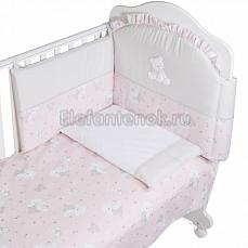 ItalBaby Baby Glitter постельное белье, 5 предметов розовый