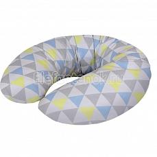 Ceba Baby Подушка для кормления Mini Triangle blue-yellow трикотаж  W-702-067-019