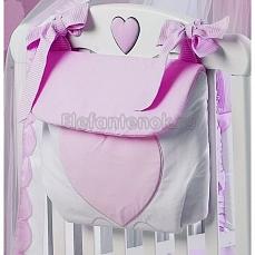 Roman Baby Cuore di Mamma сумка на кроватку розовый