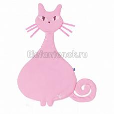 Wallaboo Игрушка-комфортер кошка розовый\белый