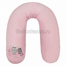Womar Zaffiro велюр, вышивка 170 см. розовый Совы