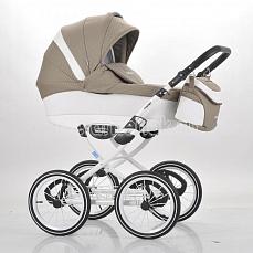 Mr Sandman Voyage Premium 50% кожа 2 в 1 Белый Перфорированный - Темно-Бежевый в Принт