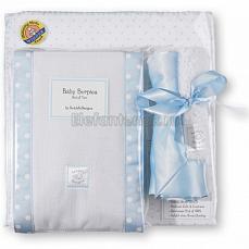 SwaddleDesigns Подарочный набор для новорожденного Gift Set Pstl Blue Dot