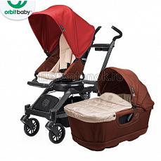 Orbit Baby G3 коляска 2 в 1 Mocha - капюшон Red