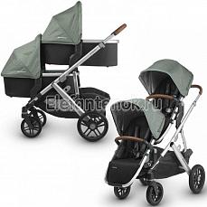 UPPAbaby Vista для двойни (2 в 1) (Аппабеби Виста) Emmett (Sage Army Green Malange)