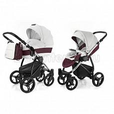 Esspero Grand Newborn Lux 2 в 1 Maroon leatherette (шасси Chrome)