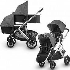 UPPAbaby Vista для двойни (2 в 1) (Аппабеби Виста) Jordan (Black Grey Melange)