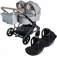 Mikado Tween с автокреслами (Микадо Твин) 01 серый