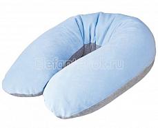 Ceba Baby Подушка для кормления Multi велюровая blue-grey велюр W-703-000-015