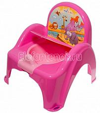 Tega Baby Детский горшок-стульчик антискользящий Safari Розовый