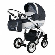 Bebe-Mobile Mario Paris London 2 в 1 Белый Перфорированный в Квадратик - Т. Синий