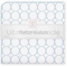 SwaddleDesigns Фланелевая пеленка для новорожденного Ultimate Blue Mod on WH