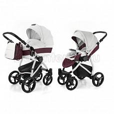 Esspero Grand Newborn Lux 2 в 1 Maroon leatherette (шасси Grey)