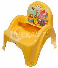 Tega Baby Детский горшок-стульчик антискользящий Safari Желтый