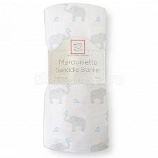 SwaddleDesigns Пеленка детская тонкая Маркизет PB Elephant/Chickies