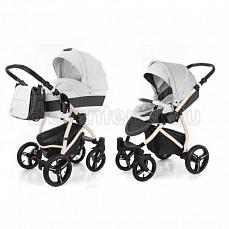 Esspero Grand Newborn Lux 2 в 1 White leatherette (шасси Beige)